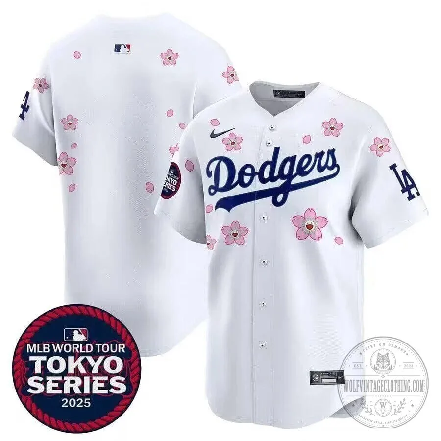Los Angeles Dodgers Takashi Murakami Tokyo Series 2025 Baseball Jersey 7 Los Angeles Dodgers Takashi Murakami Tokyo Series 2025 Baseball Jersey