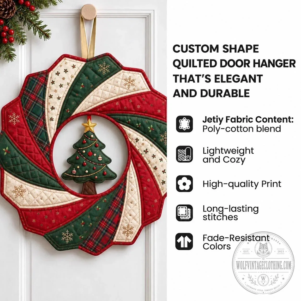 Beautiful Angel Golden Wings Custom Shape Quilted Door Hanger Wall Decor 10 Beautiful Angel Golden Wings Custom Shape Quilted Door Hanger Wall Decor