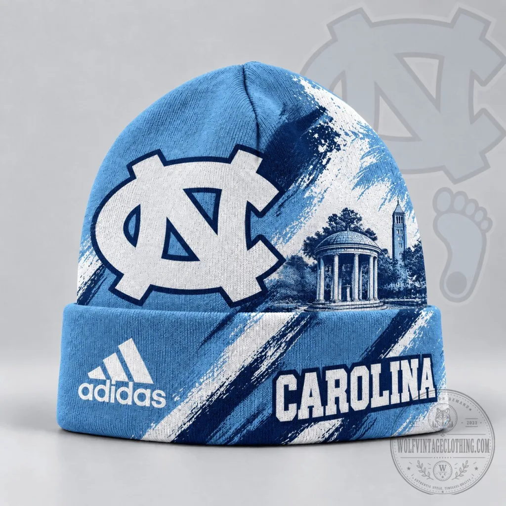 North Carolina Tar Heels NCAA Brushstroke Knit Beanie Hat North Carolina Tar Heels NCAA Brushstroke Knit Beanie Hat