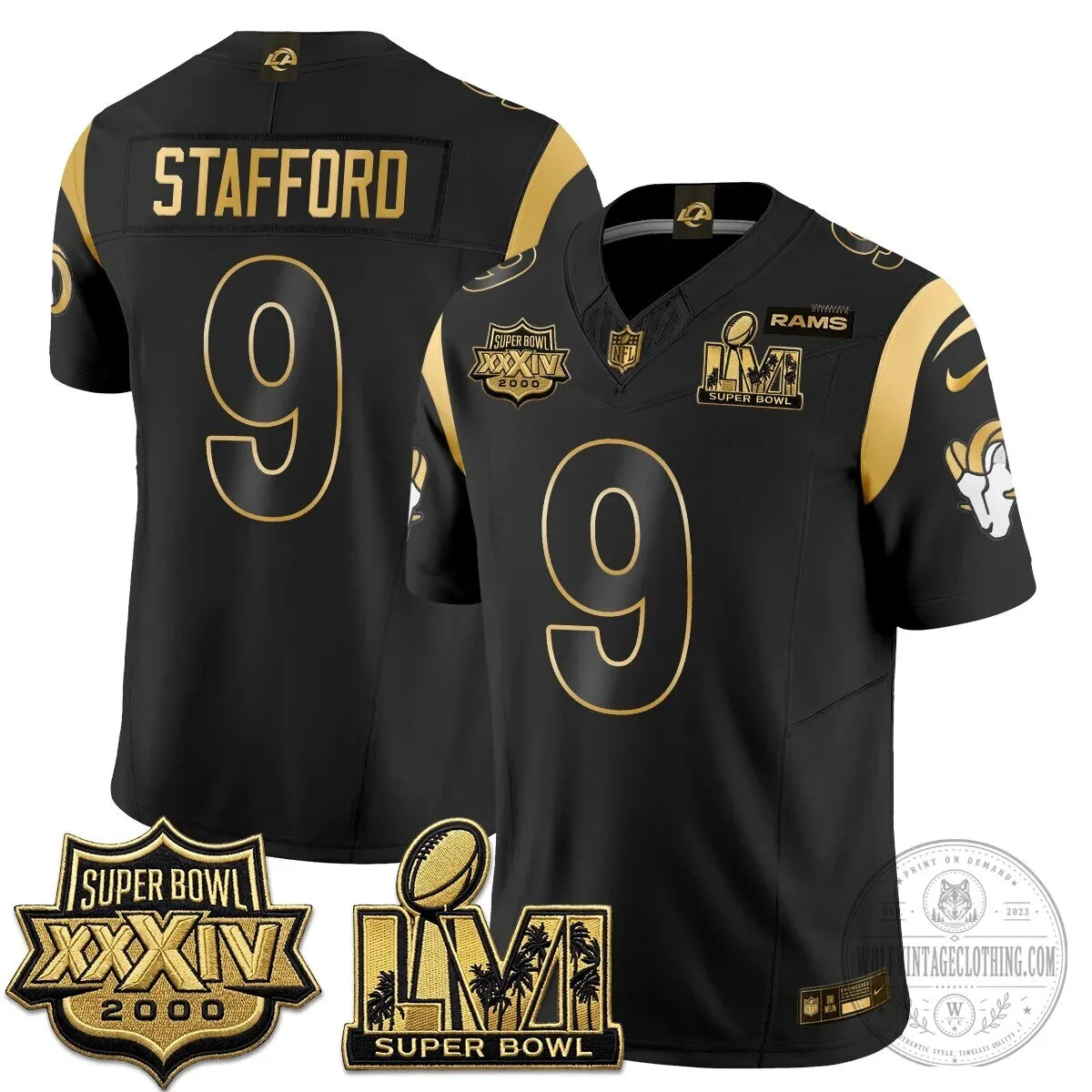 Los Angeles Rams Super Bowl Champions White Gold Vapor Football Jersey 63 Los Angeles Rams Super Bowl Champions White Gold Vapor Football Jersey
