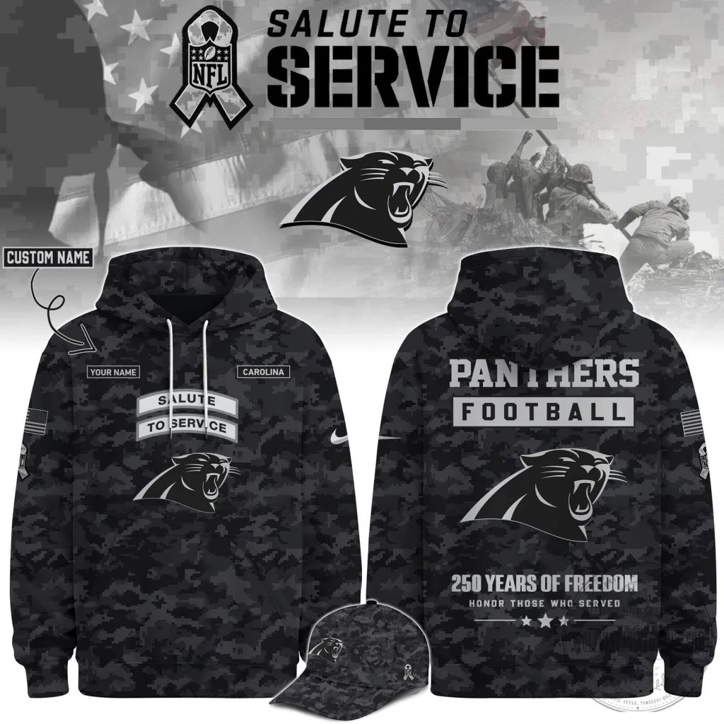 Carolina Panthers Salute To Service Veterans Day Digital Camouflage Hoodie Carolina Panthers Salute To Service Veterans Day Digital Camouflage Hoodie
