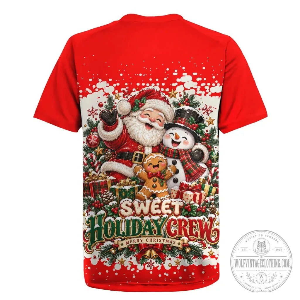 Christmas Besties Santa Snowman Gingerbread Man Festive Holiday Rugby Jersey 7 Christmas Besties Santa Snowman Gingerbread Man Festive Holiday Rugby Jersey