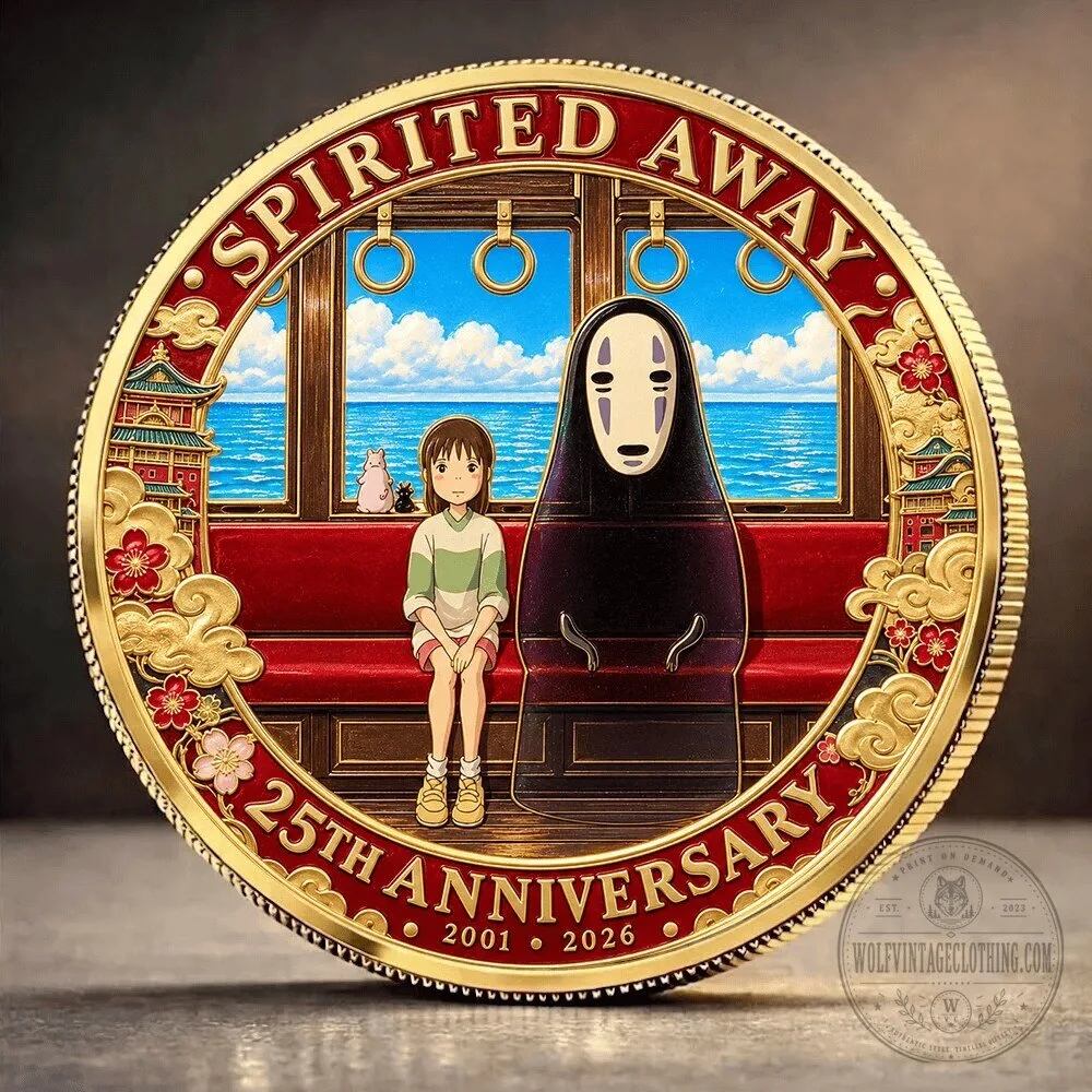25th Anniversary Coin Celebrating Chihiro and No-Face from Spirited Away 3 25th Anniversary Coin Celebrating Chihiro and No-Face from Spirited Away